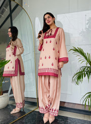 🌹 Bahaar-e-Rose – 2 Piece Kurti Set 💖