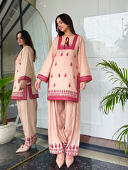 🌹 Bahaar-e-Rose – 2 Piece Kurti Set 💖