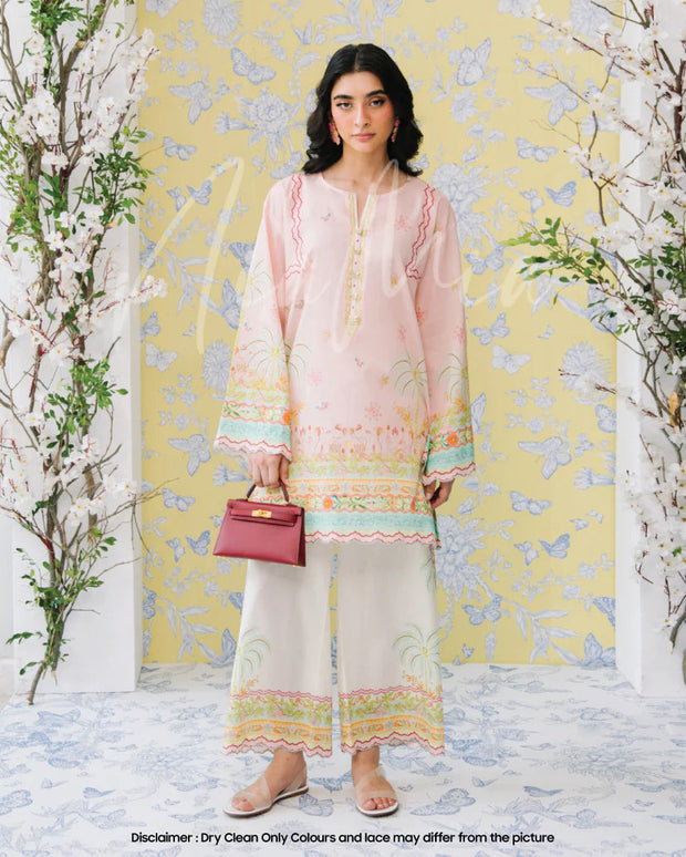 🌷 Zarqaa Grace – 2 Piece Kurti Set