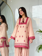 🌹 Bahaar-e-Rose – 2 Piece Kurti Set 💖