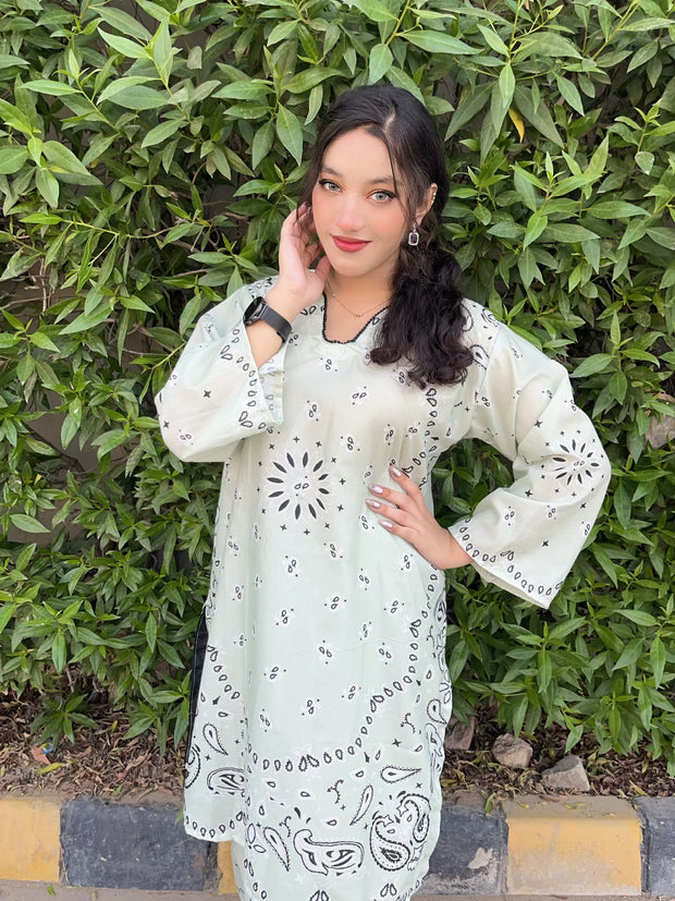 🌺 Laila Rose – 2 Piece Kurti Set (Copy)