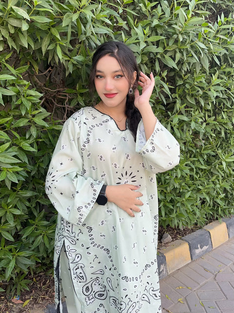 🌺 Laila Rose – 2 Piece Kurti Set (Copy)