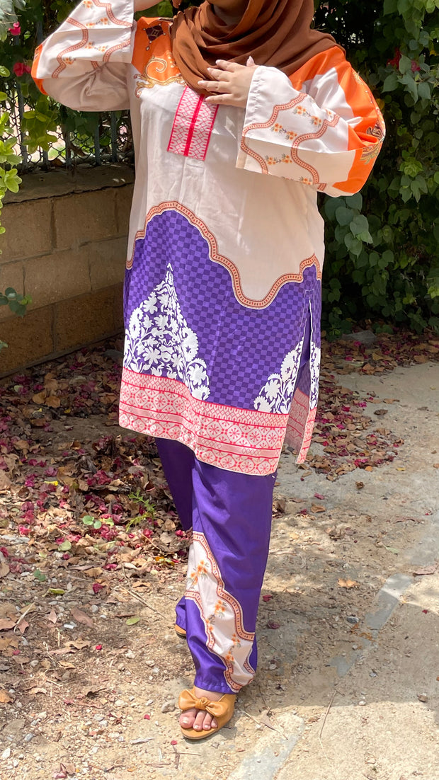✨ Mehrunisa – 2 Piece Kurti Set