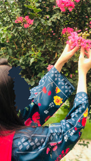 Zauq-e-Rang 🎨🌼 2 Pcs Kurti Set