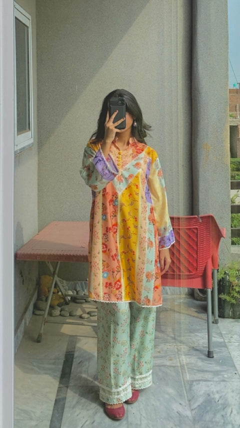 🌈 Satrangi 2-Piece Kurti Set 🌸✨